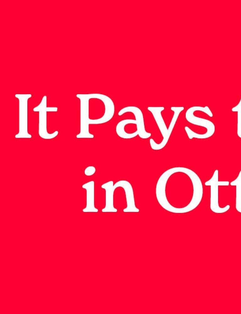 It pays to meet in Ottawa