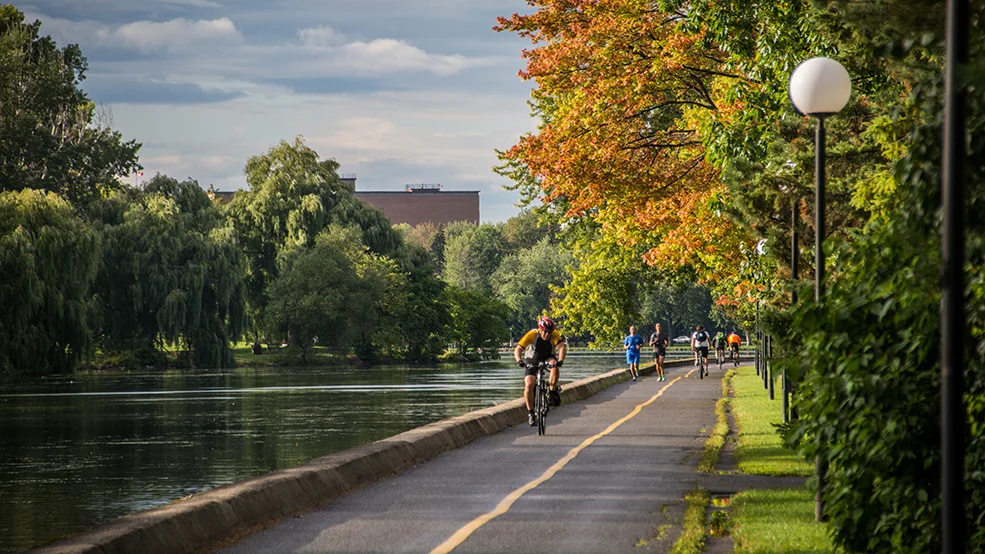 Cycling, Rideau Canal, Fall