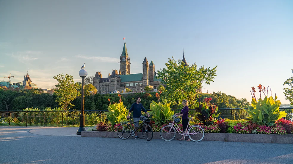 Major's Hill Park, view of Parliament