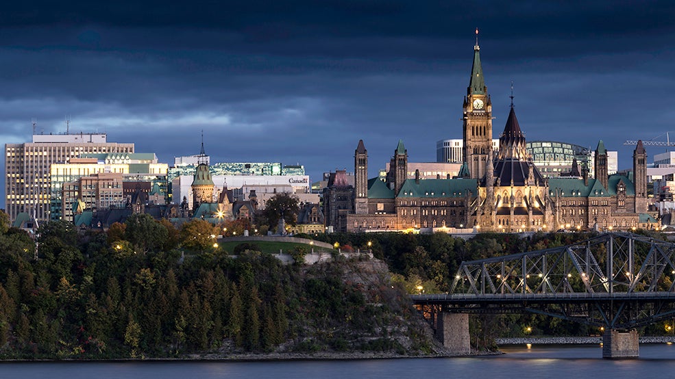 Parliament Hill, Ottawa River
