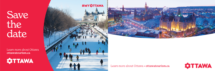 Ottawa Tourism Postcard Save The Date-Winter
