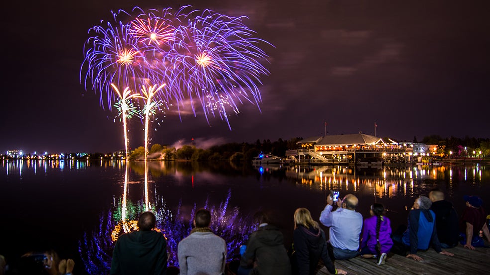 Tulip festival, fireworks