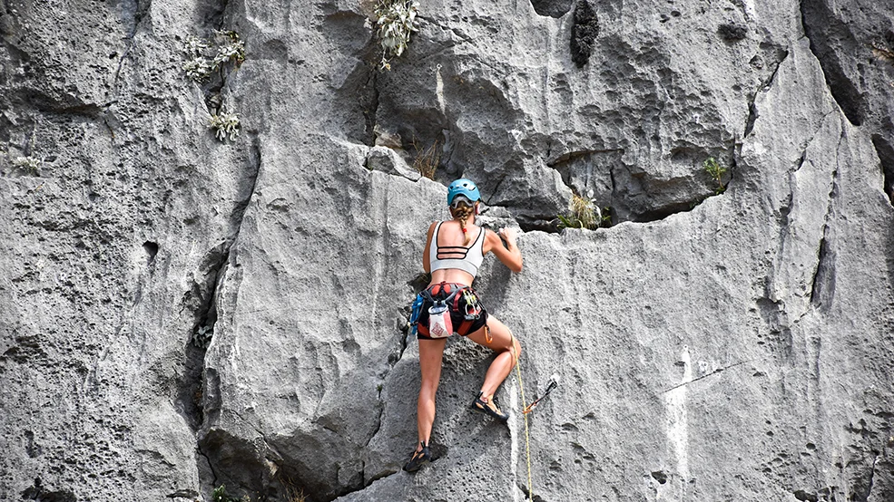 rock climbing 