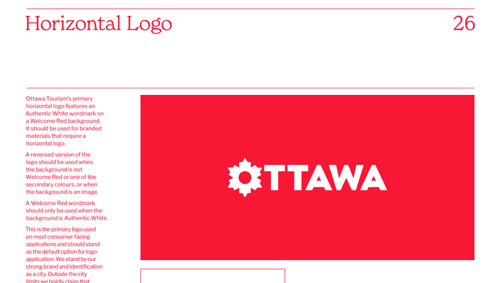Ottawa Tourism Brand guidelines
