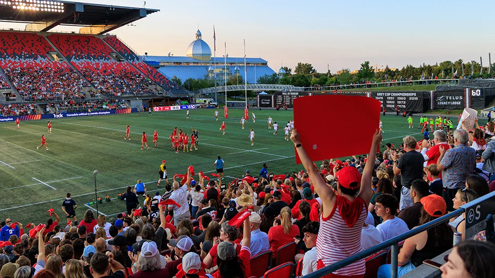 Rugby game at TD Place