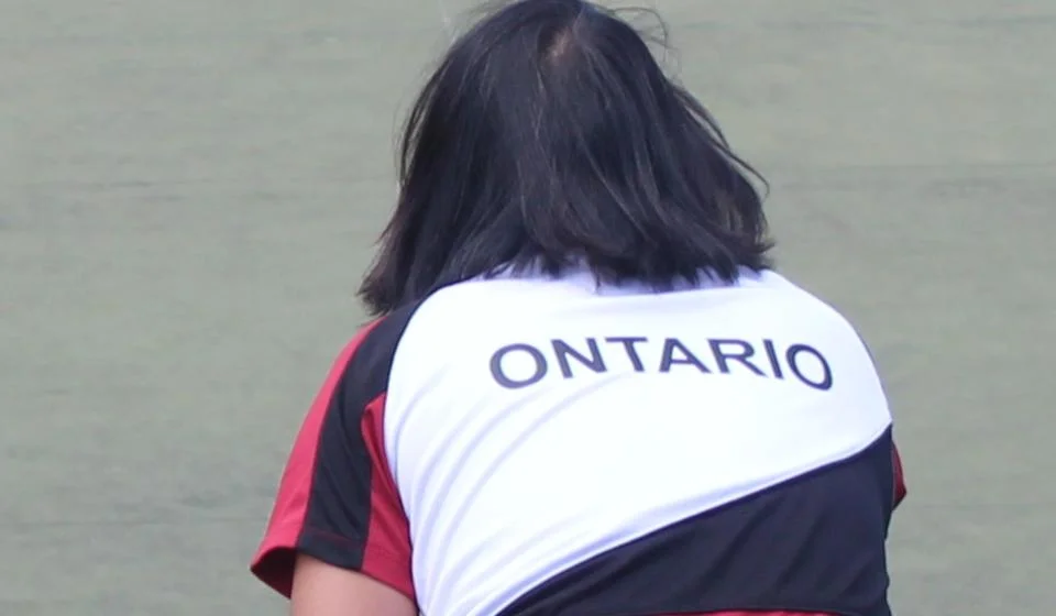 Two para bowlers preparing for the next shot