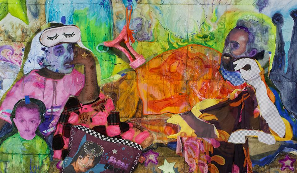 detail of a multimedia artwork / détail d'une œuvre d'art multimédia