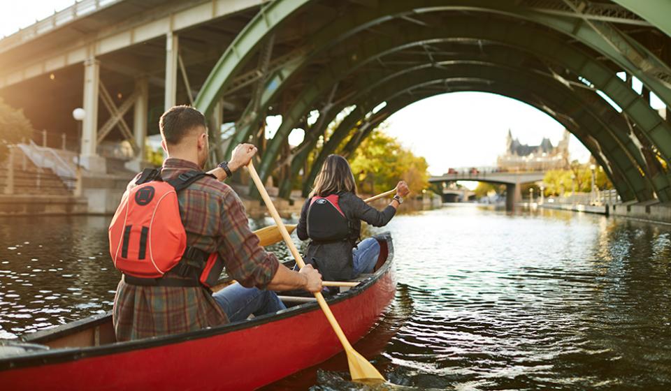 Canoeing Rideau Canal