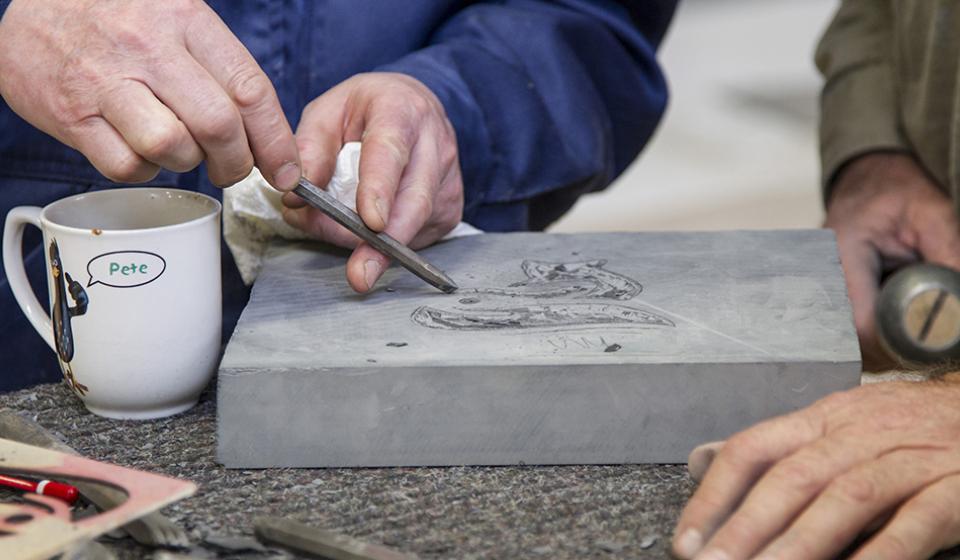 Stone carving