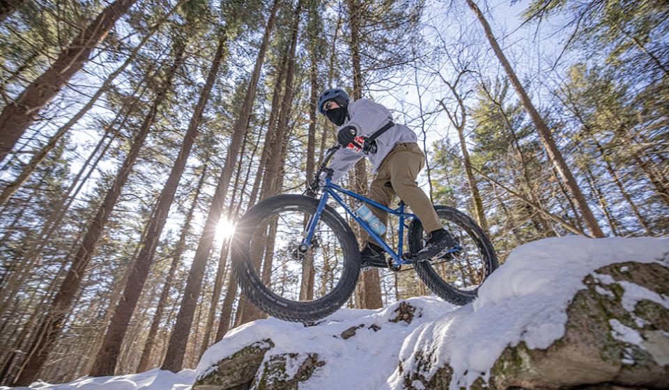 Winter biking, South March Highlands