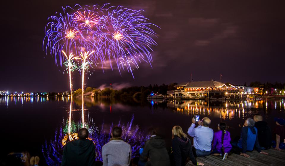 Tulip festival, fireworks