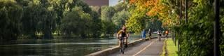 Cycling, Rideau Canal, Fall	