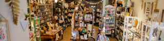 A warm and inviting gift shop interior. 